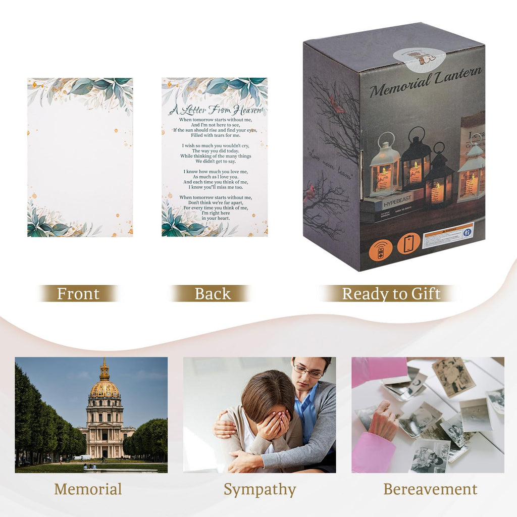 Memorial Lantern, Sympathy Gifts for Loss of Loved One/Mother/Father