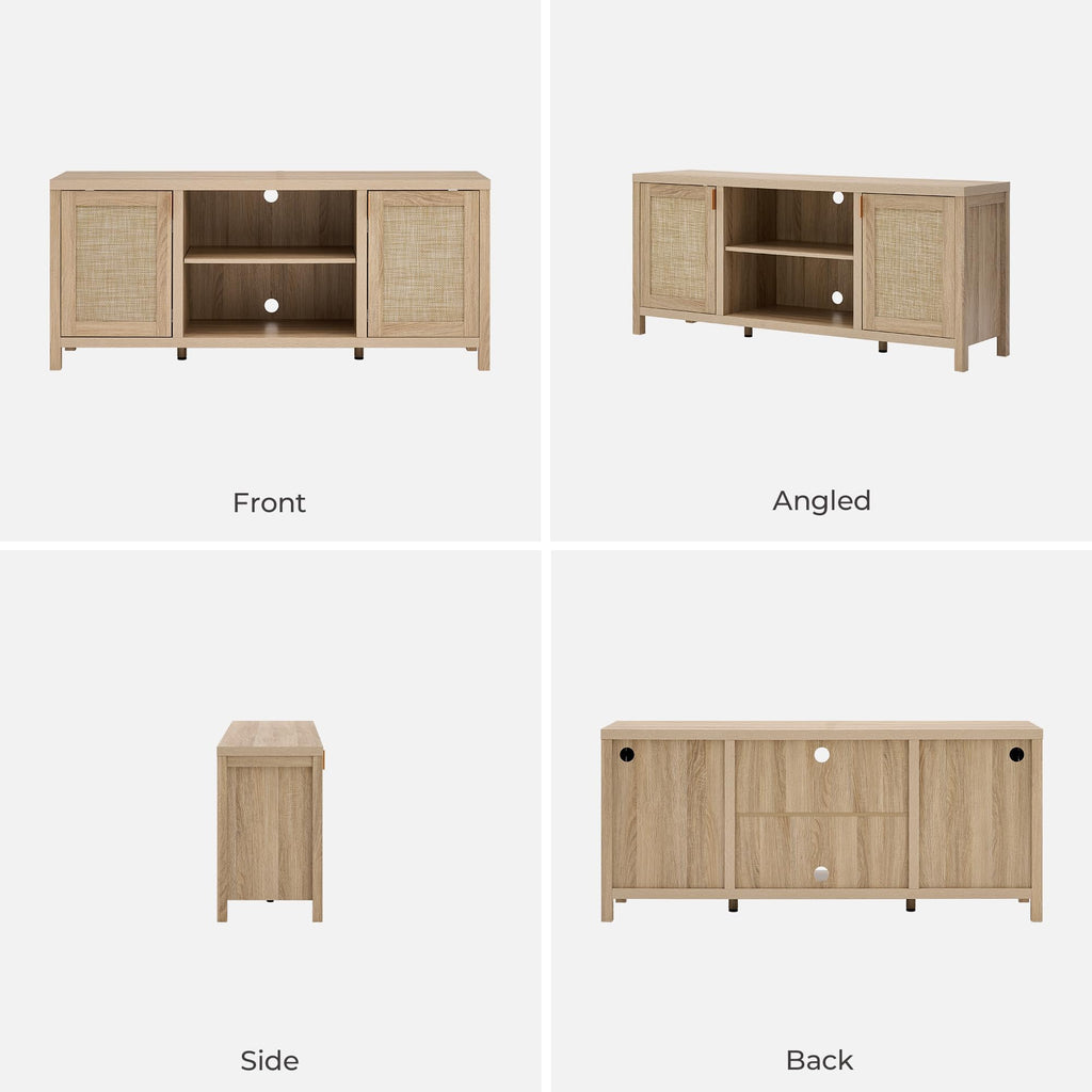 Rattan TV Stand 26" Tall TV Console