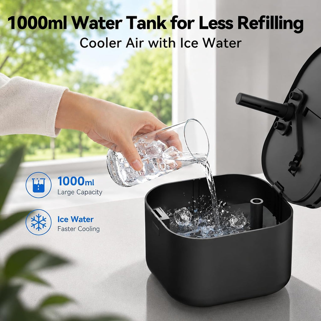 Portable Air Conditioners, 4-in-1 Mini Small Air Conditioner Evaporative Air Cooler Fan with 1000ml Water Tank