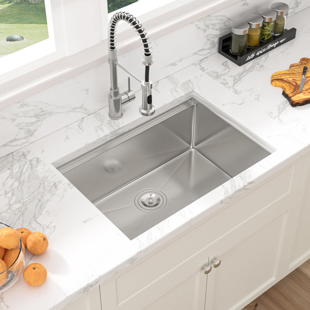 27 Inch Kitchen Sink Undermount 27"x19" Undermount Sink Workstation