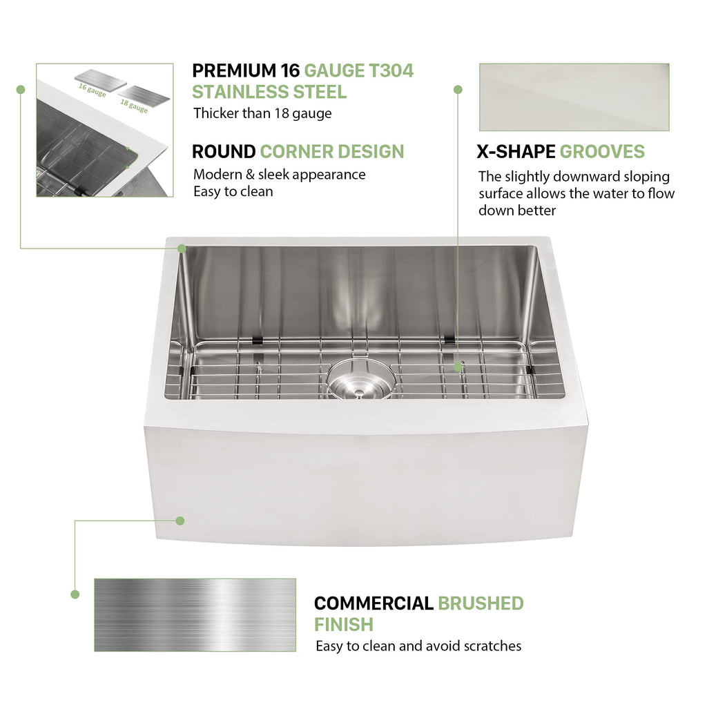 24 Inch Farmhouse Kitchen Sink