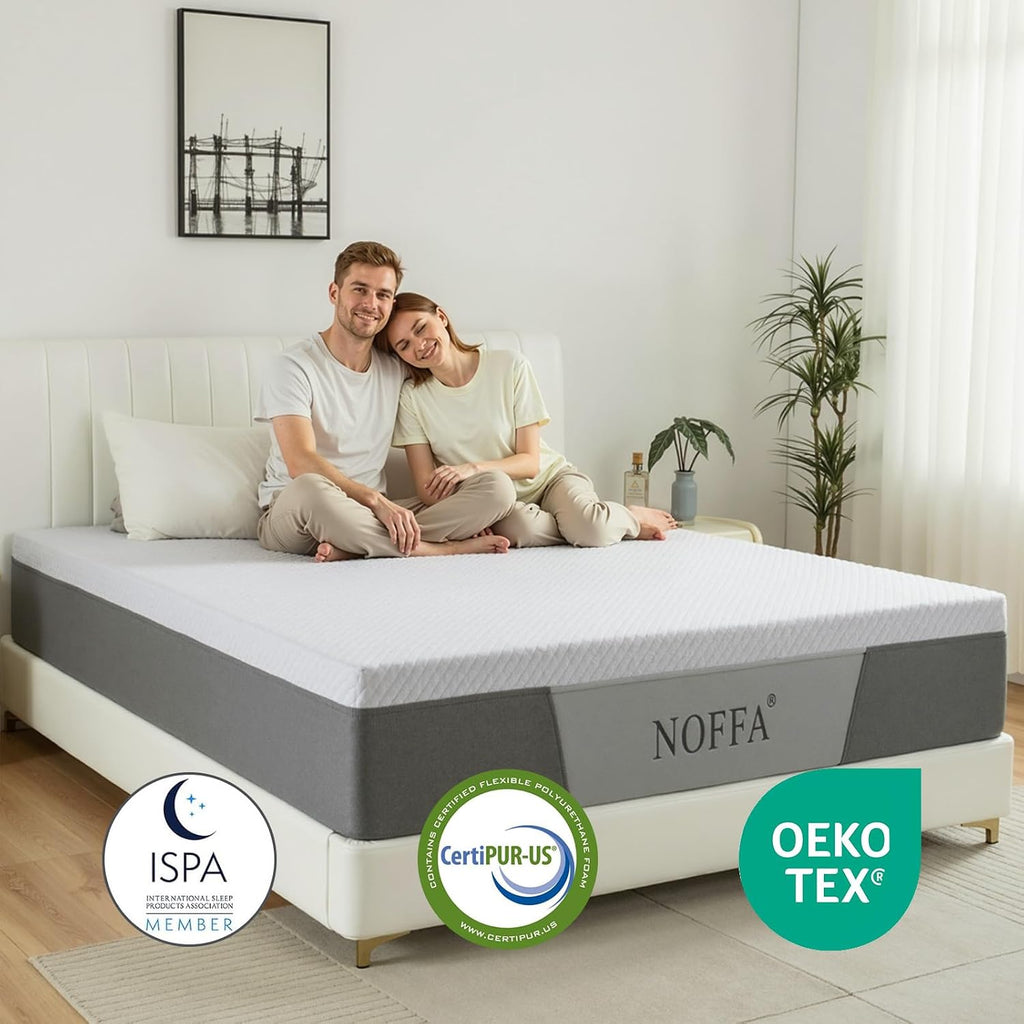 Queen Mattress, Gel Memory Foam Mattress, 12 Inch Queen Size Mattresses in a Box, Medium Firm, Pressure Relief