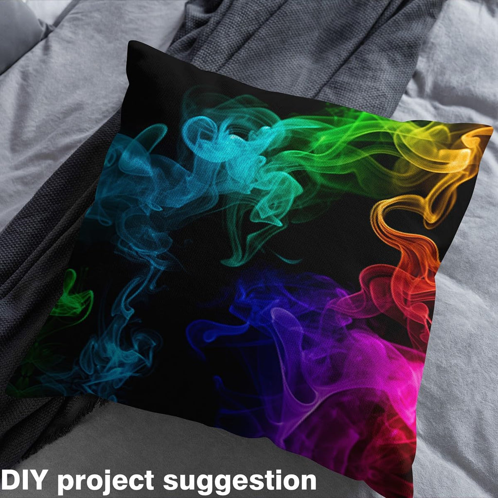 Mysterious Decor Neon Lights Upholstery Fabric Ombre Chic