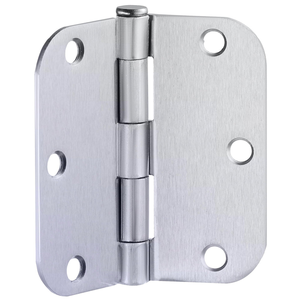 Interior Door Hinge, 3.5", Brushed Chrome