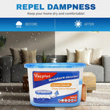Moisture Absorbers - Dehumidifiers for Closet, Efficient Humidity Absorber Boxes Collect Excess Moisture for Bathroom