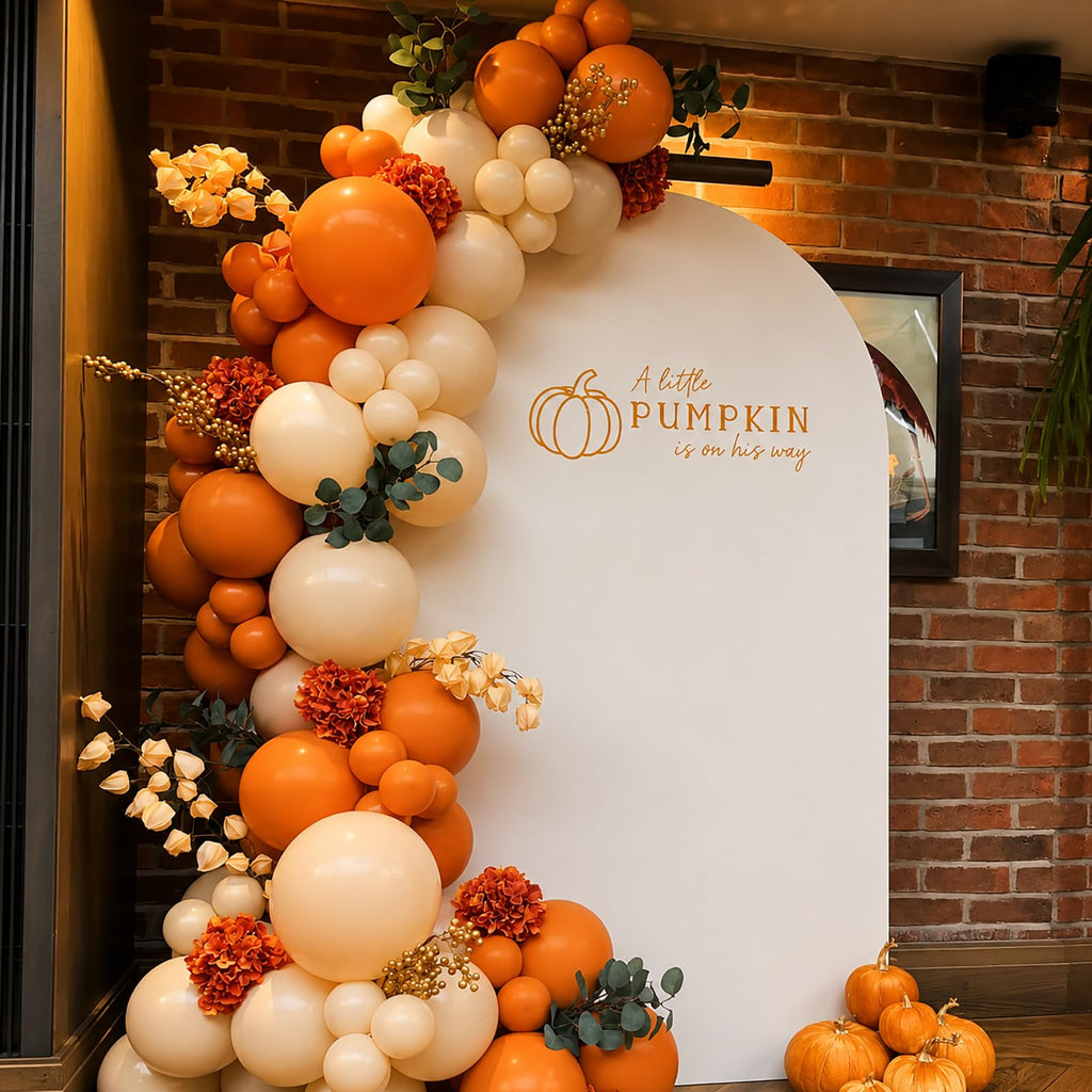 Fall Pumpkins Balloon Arch Kit Baby Shower Decoration
