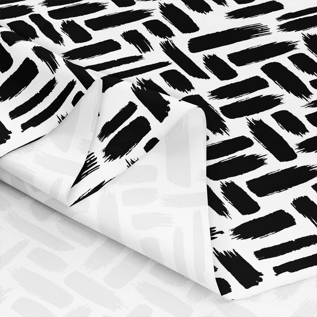 Geometric Stripe Fabric by The Yard, Bohemian Exotic Abstract Striped