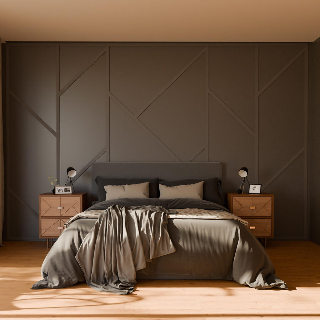 Peel and Stick Wall Molding Kit,Asymmetric Style