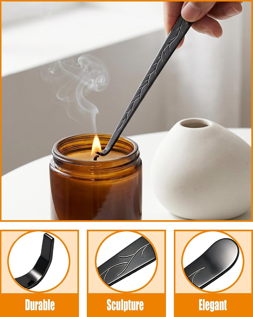 4 in 1 Candle Accessory Set, Matte Black