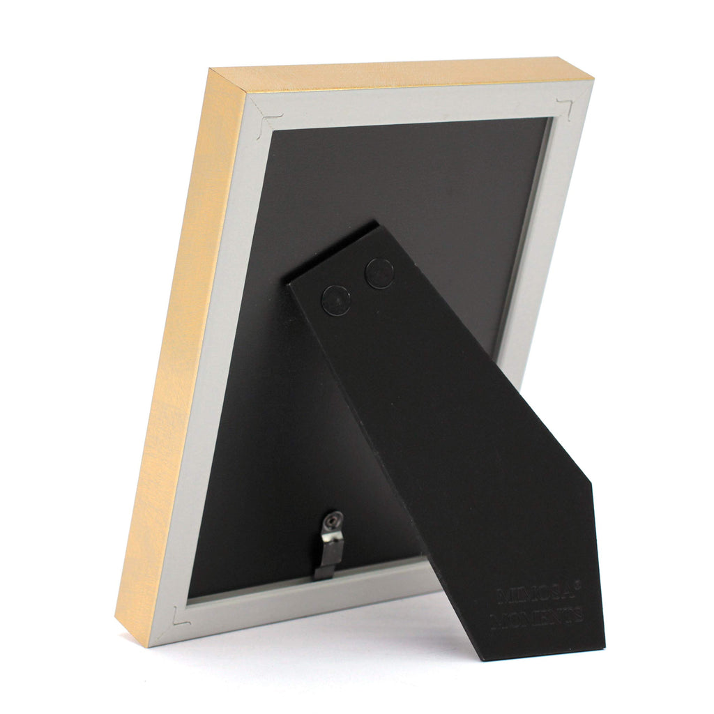 4x6 Brass tone with Black Enamel Picture Frame