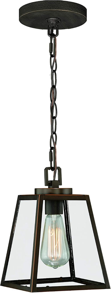 Grant Bronze Farmhouse Mini Pendant Ceiling Light Clear Glass