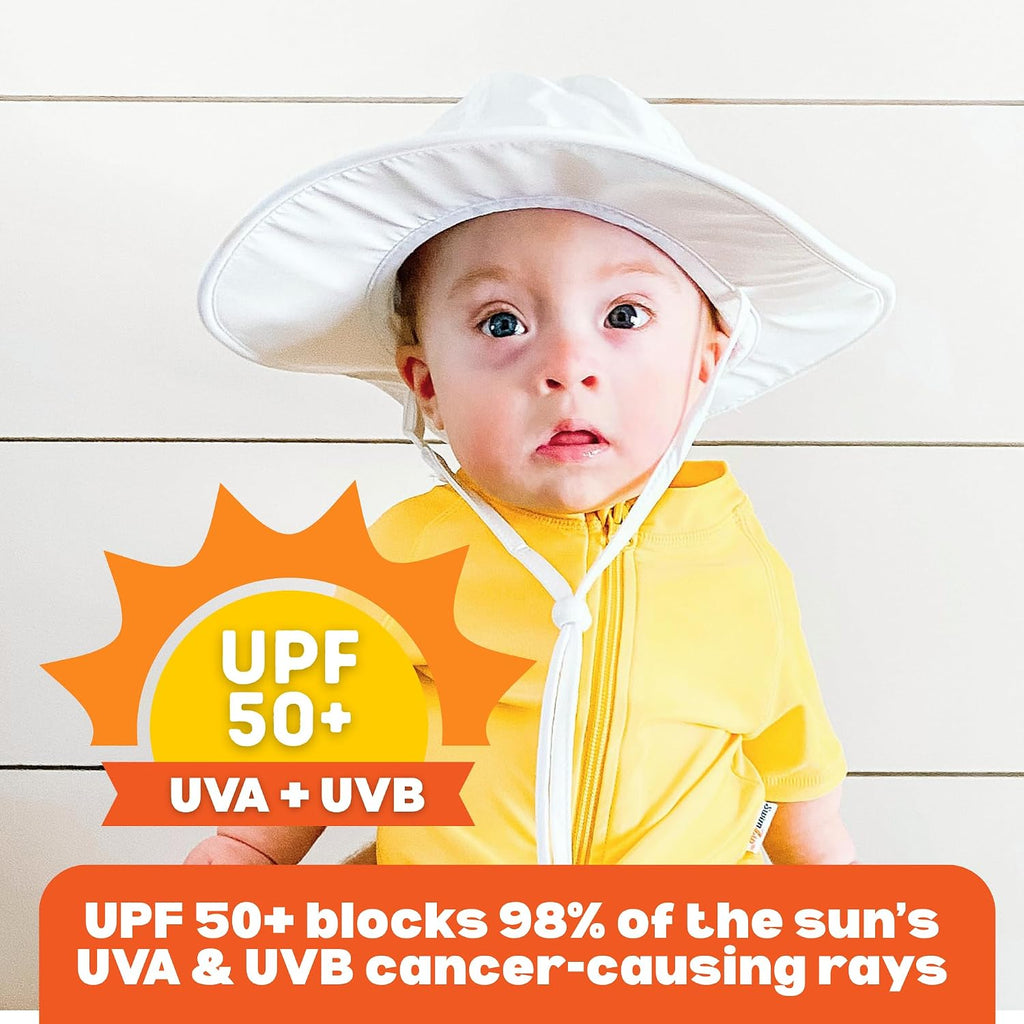 UPF 50 Kids' Wide Brim Sun Hat, Sun Protection Hat - Baby & Toddler