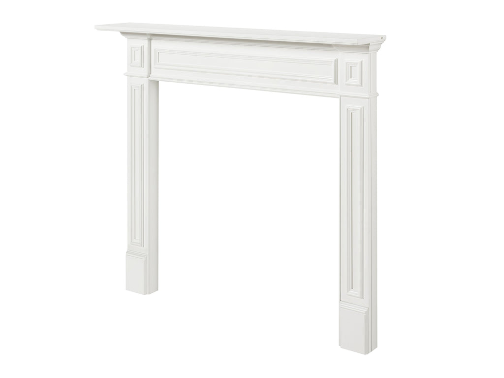 525-48 Mike Fireplace Mantel Surround MDF, 48-Inch, White 48 Inch