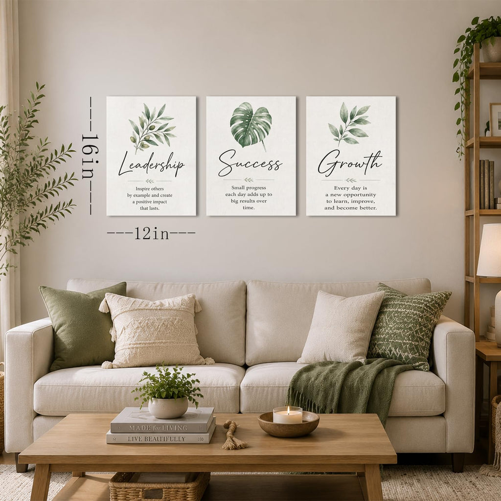 Framed Modern Motivational Office Wall Art Inspirational Canvas Wall Decor