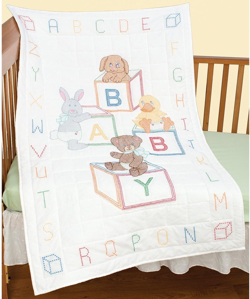 Blocks Crib Quilt Top
