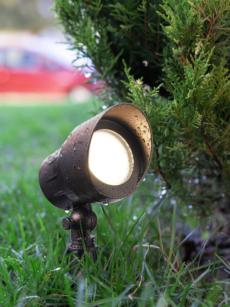 6-Pack 5W 12-24V Low Voltage LED Spotlight 3000K Oil Rubbed Bronze | Landscape Pathway Lights Outdoor, CRI90