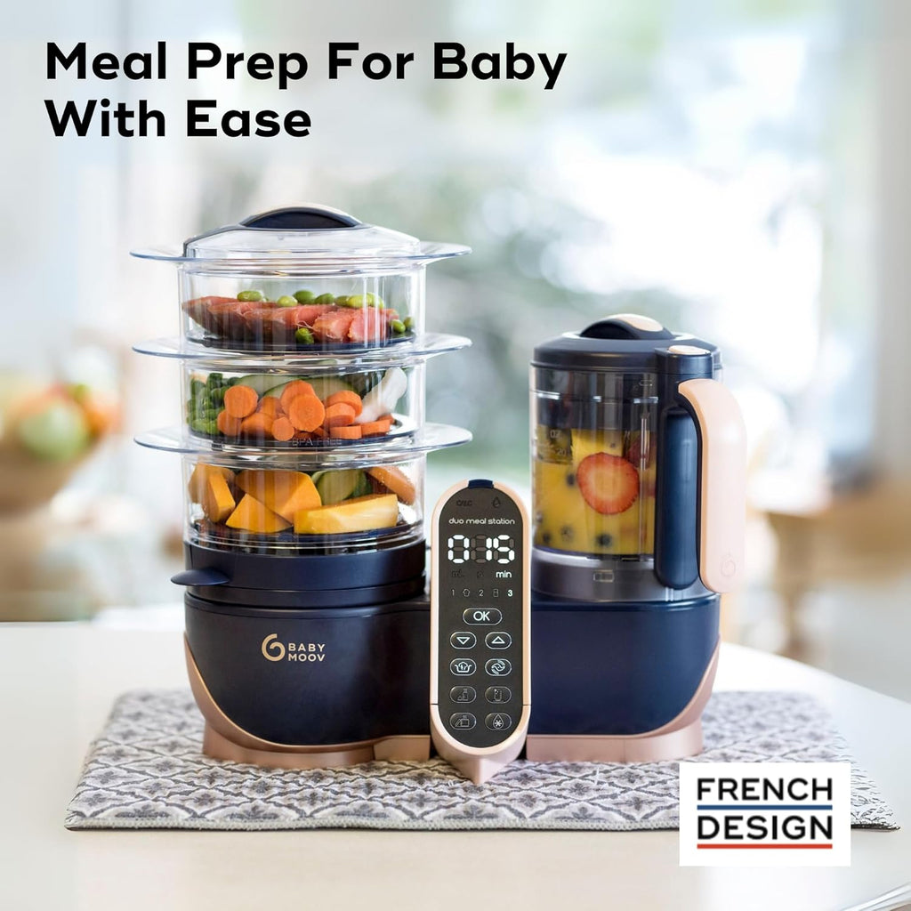 Duo Meal Station XL, Baby Food Maker, Puree Maker & Processor, Pink