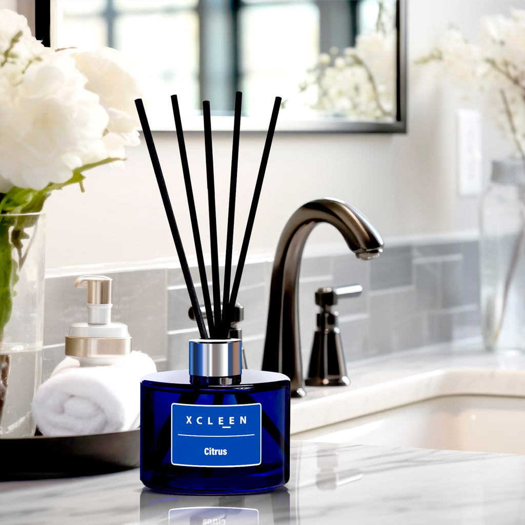 Reed Diffusers, 6.7 oz(200ml) Scented Oil Diffuser with Fiber Sticks, Air Freshener Fragrance Decor