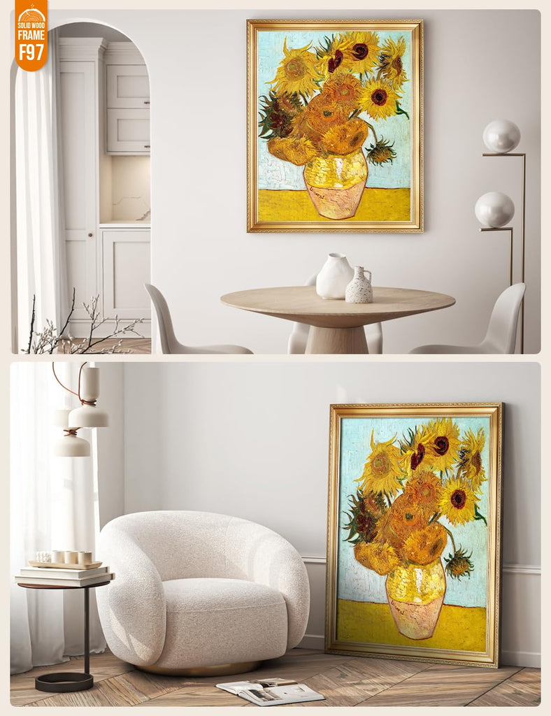 Van Gogh Canvas Wall Art, Van Gogh Sunflowers, 40x30