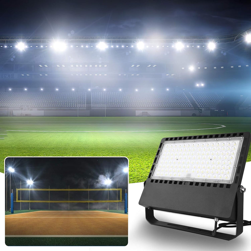 240W LED Stadium Lights,90000LM Dusk to Dawn Photocell Flood Light Outdoor,110 to 277 Volts,IP67,ETL