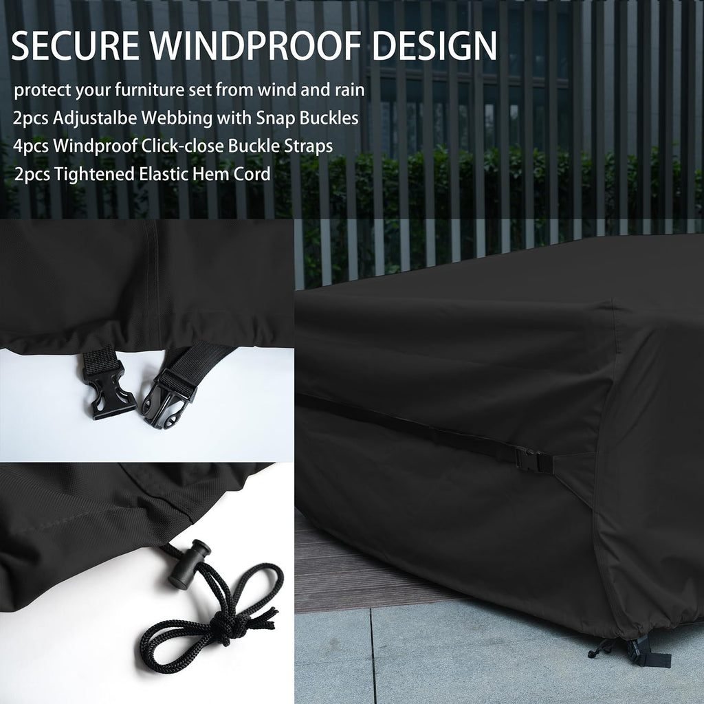 Patio Furniture Set Covers Waterproof Outdoor Furniture Cover Heavy Duty Outdoor Sectional Sofa Couch Cover Outside