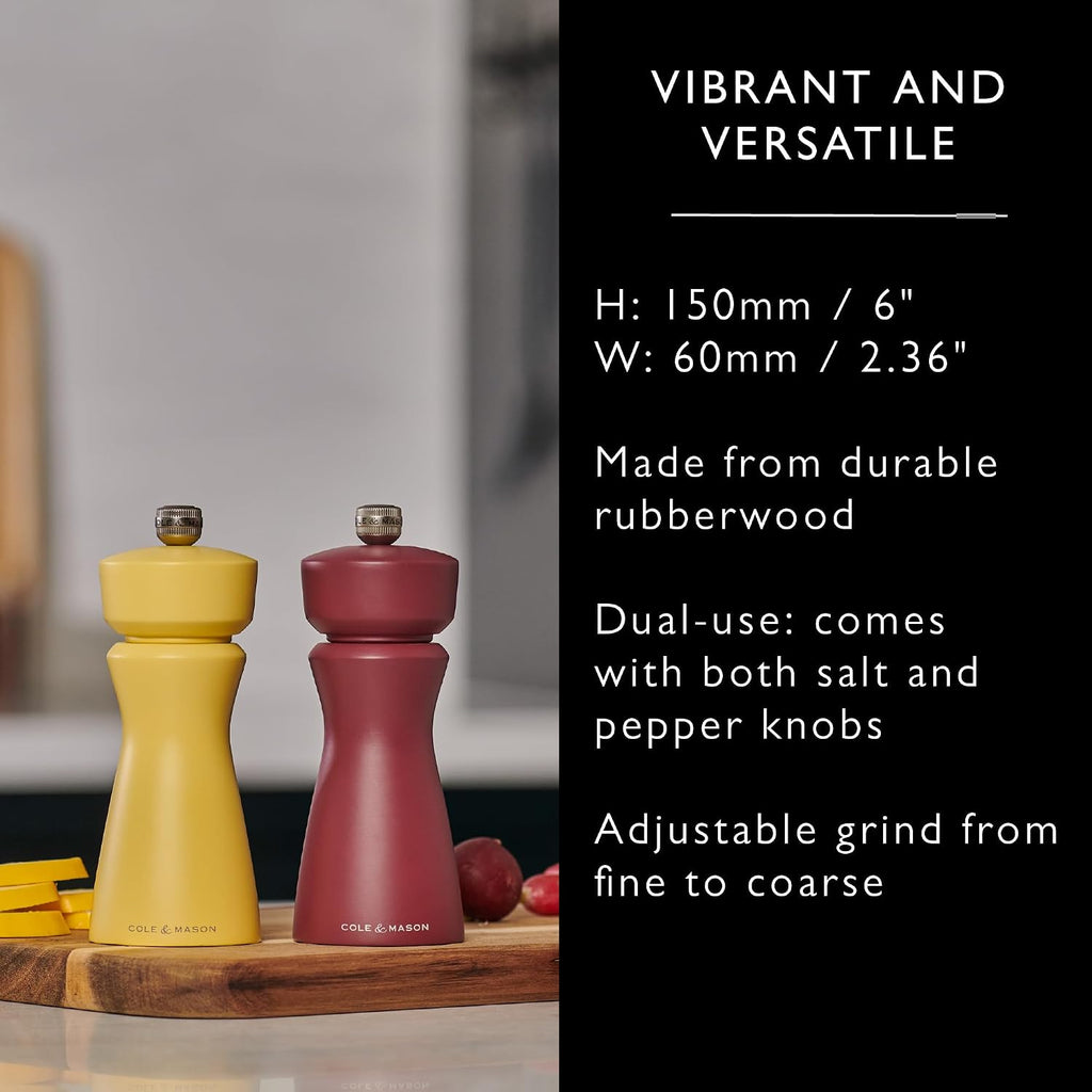 Kenton Salt & Pepper Mill, 6", Turmeric