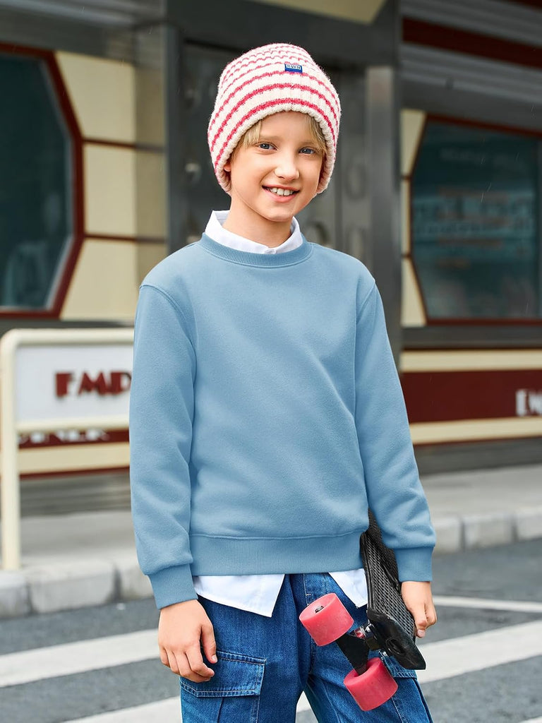 Boys Crewneck Pullover Sweatshirts Kids Youth Long Sleeve Shirt