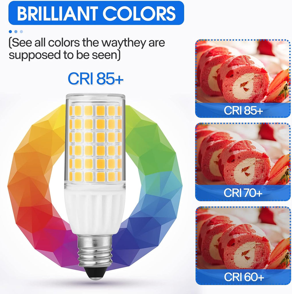 5W JD T4 LED Bulb Dimmable Mini Candelabra - E11 Base 50 Watt Equivalence UL Certification Ceilings, Ceiling Fans