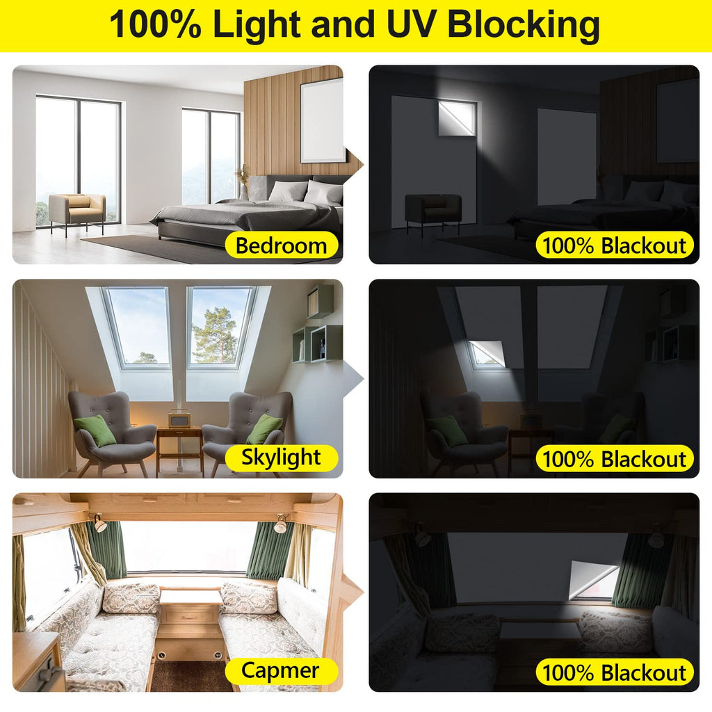 100% Blackout Curtains 2 Pack, 57"x 118" Black Out Window Cover
