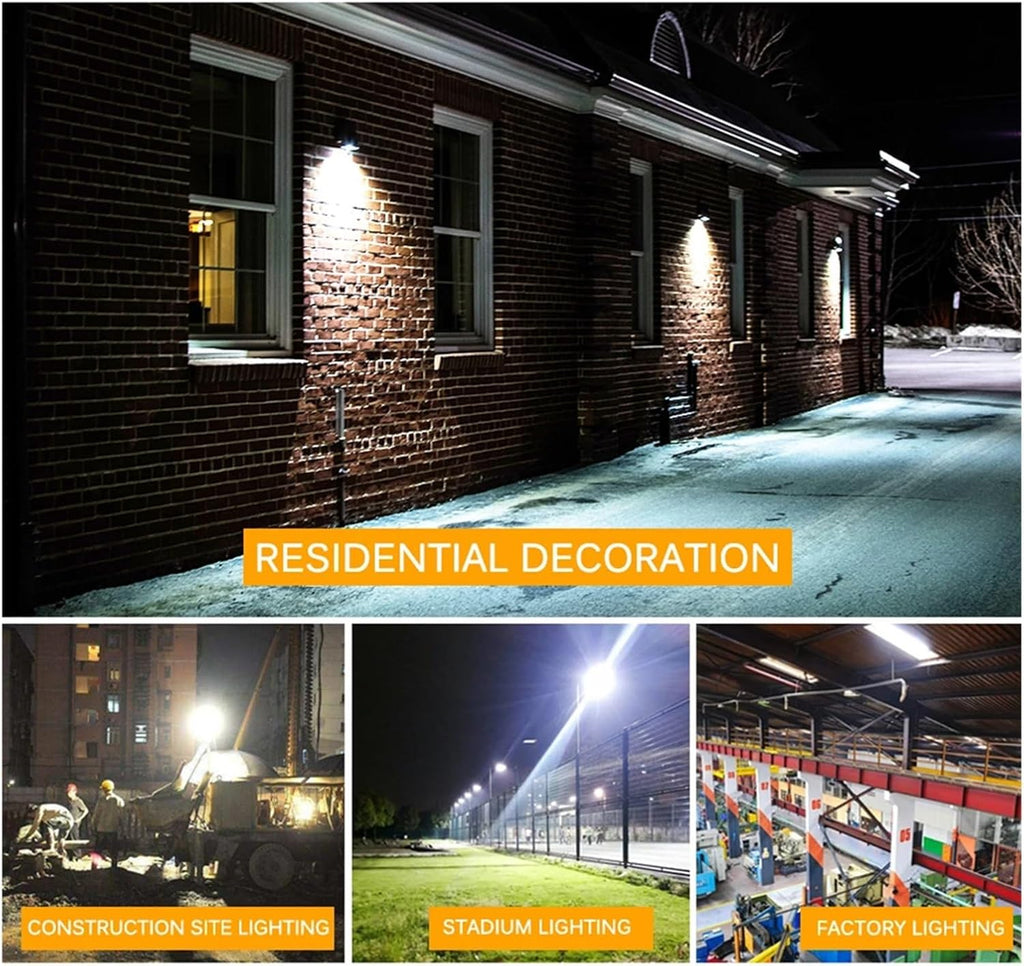LED Flood Light AC220 50W 100W 150W 200W High Brightness IP66 Waterproof Outdoor Lighting Reflector Spotlight Wall