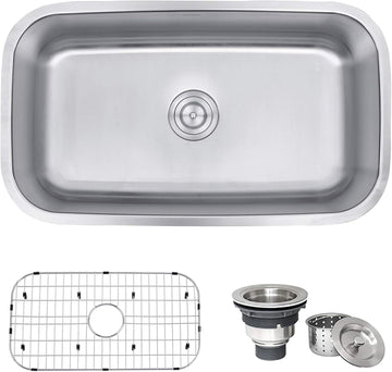 32-in 16-Gauge Stainless Undermount Kitchen Sink - RVM4200