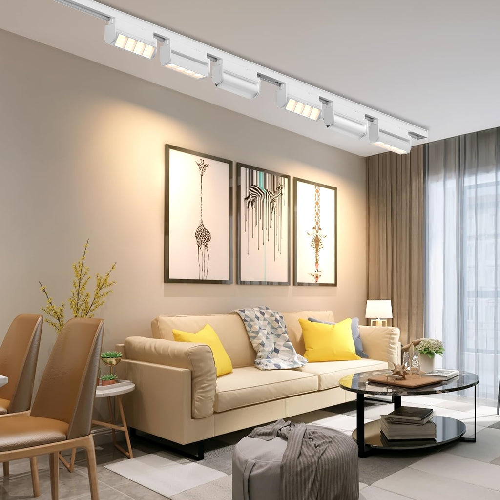 5 Color Linear H Track Lighting Heads Dimmable, 12W 3 Pack, White