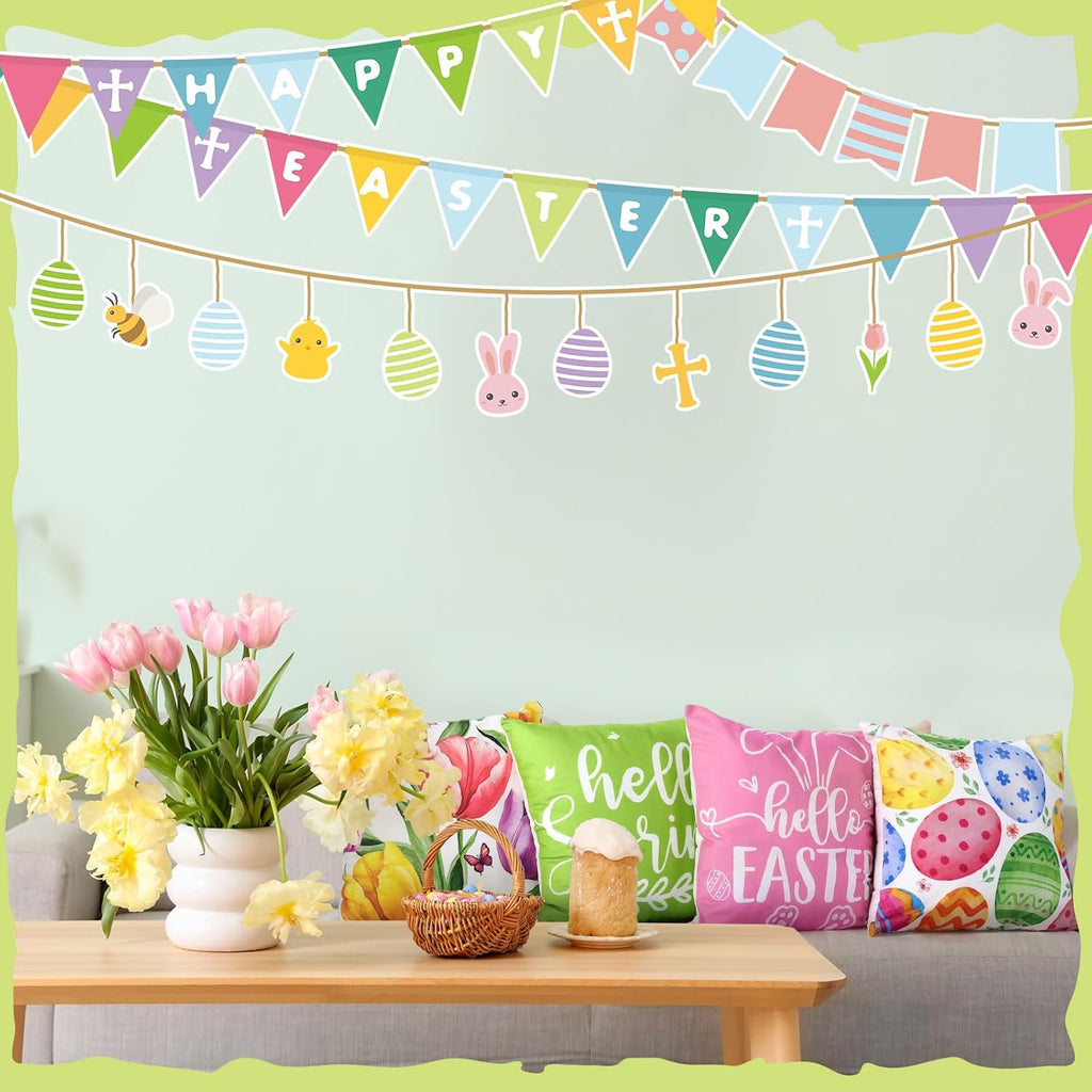 Holiday Pillow Covers 18 x 18 Summer Pillow Cover 4th of July Fall Pillowcase Decorative Seasonal Cushion Case - Set of 20