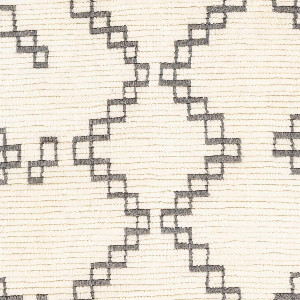 BON2301 Beni Ourain Bohemian, Transitional Area Rug - Ivory, Charcoal