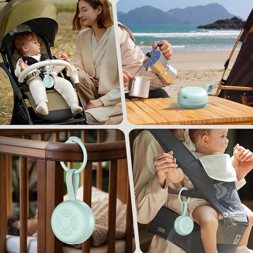 Portable Baby Sound Machine & Essentials for Babies & Kids-Mint