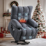 Power Lift Recliner Chair with Massage and Heat for Elderly