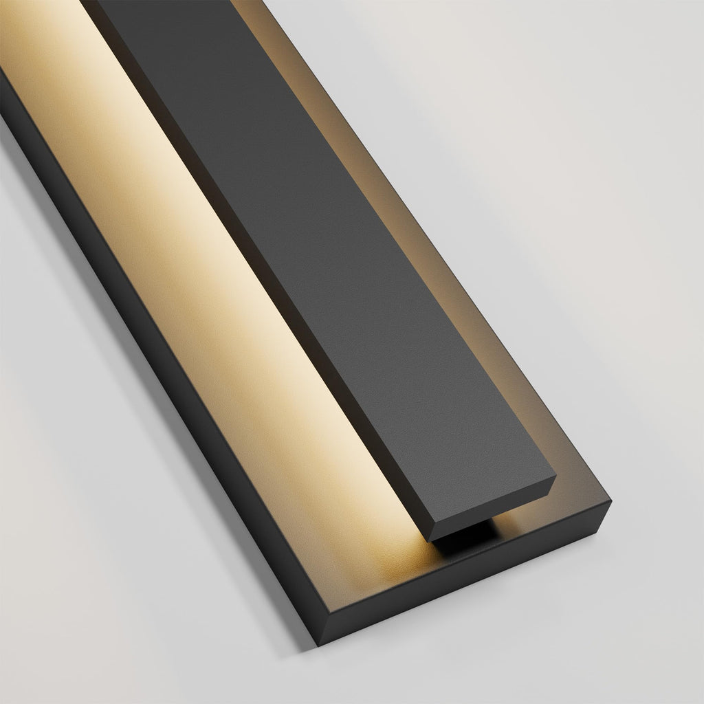 23.6 Inch Modern Outdoor Wall Light Exterior Lighting Fixtures, 3000K 24W LED Contemporary Outdoor Sconces Wall
