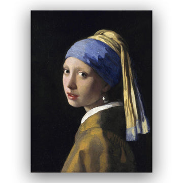 Johannes Vermeer Prints - Girl with a Pearl Earring Poster - Collection of World Famous Paintings - Beautiful Canvas