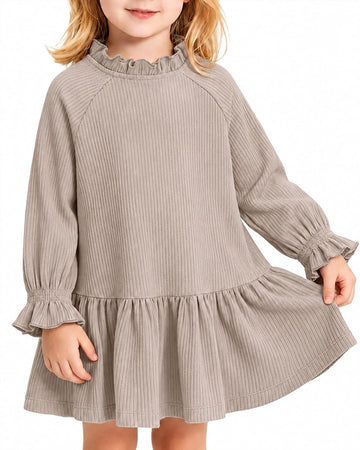 Toddler Baby Girl Dress Fall Outfits Knit Long Sleeve