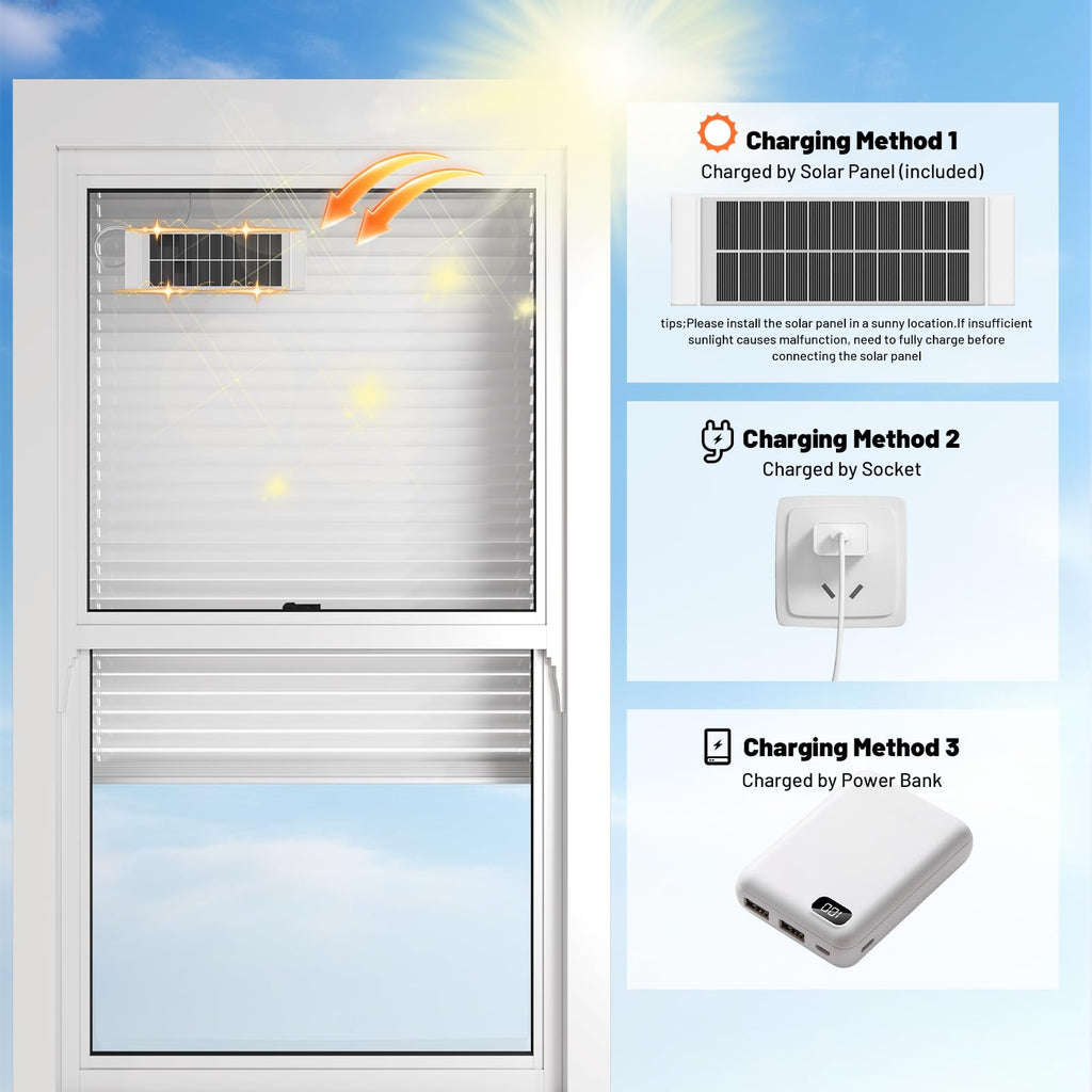 Motorized Blinds with Remote, Horizontal Blinds, Silver, "