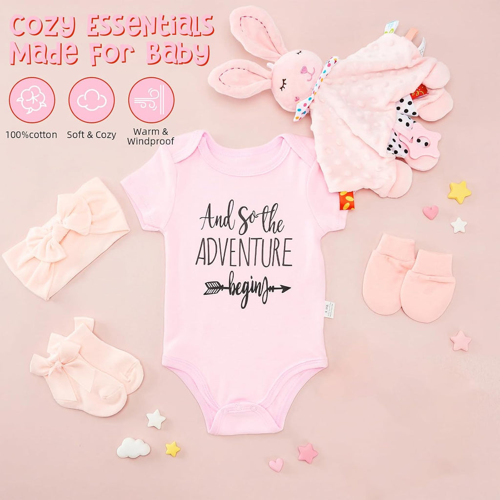 13Pcs Baby Shower Gift, Baby Girl Gift Basket