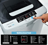 Portable Washing Machine, 2-in-1 Laundry Washer and Spin Combo with 10 Programs, 8.8lbs Capacity, Drain Pump and LED