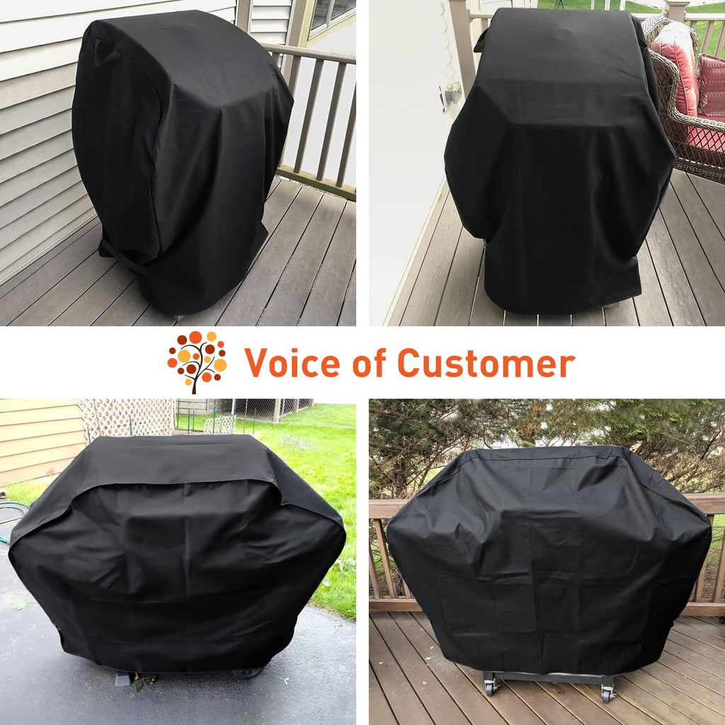 BBQ Grill Cover 50 Inch, Heavy Duty Waterproof Barbecue Cover for Outdoor Grills up to 48 Inch Width, Suitable for