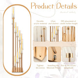2 Pcs 12 Arm Wedding Candelabras Candle Holder 57.5 Inch Tall Cluster Centerpieces Floor Candelabra Standing with