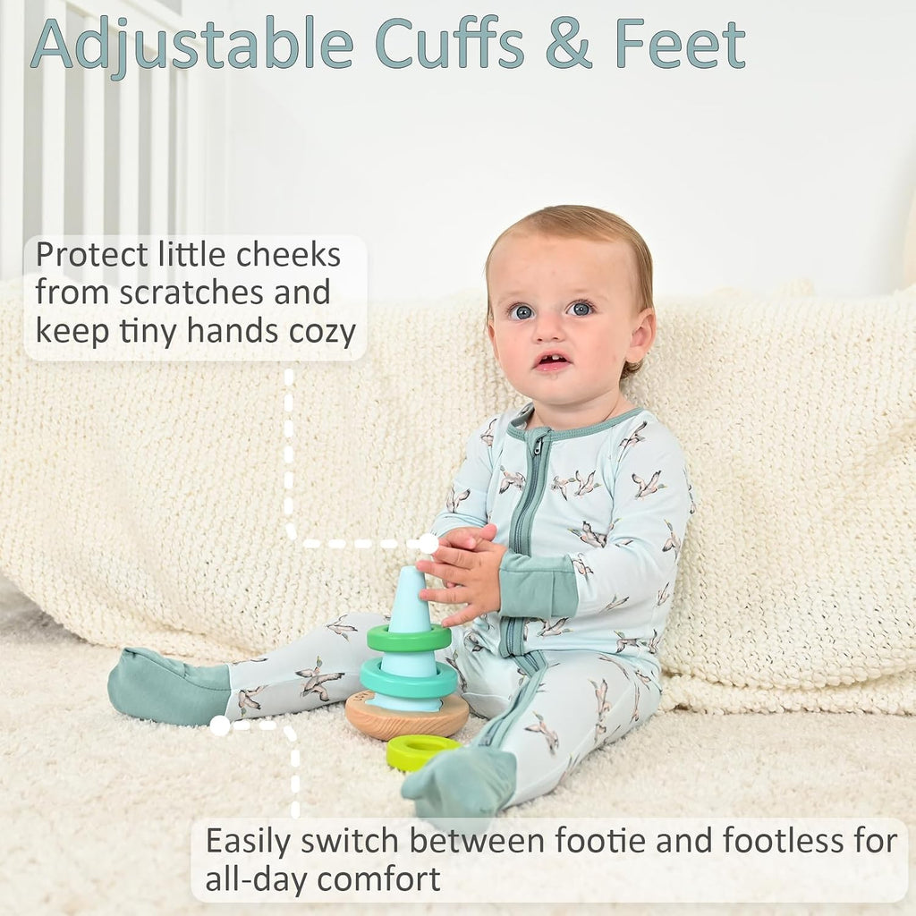 Pajamas, Viscose from Bamboo Baby Sleepers, Romper