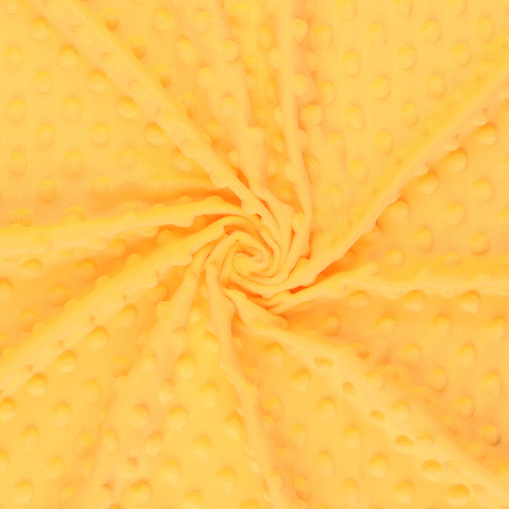 Softee Dot Polyester Fabric, Banana Cut by The Yard