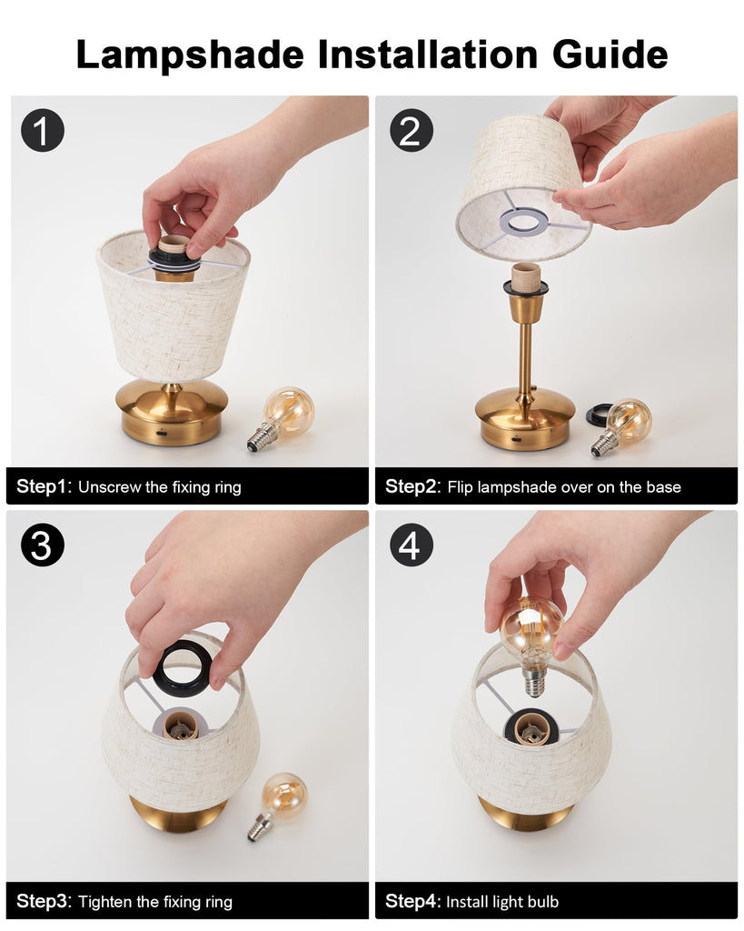 Small Rechargeable Cordless Table Lamp for Restaurant Dining Table