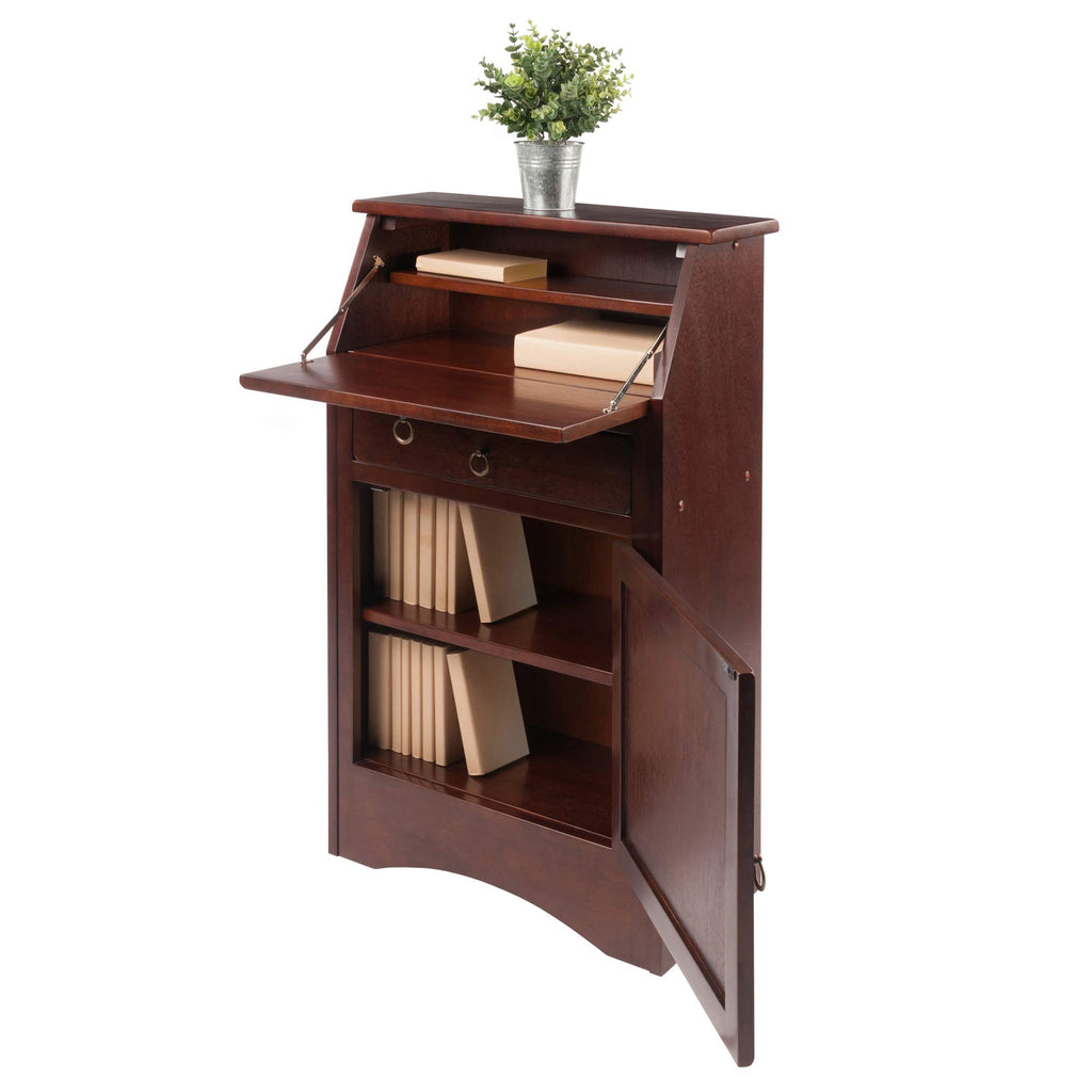 Regalia Secretary Desk, Antique Walnut