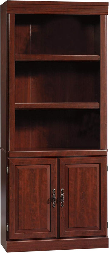 Heritage Hill Library With Doors/ Book shelf, Classic Cherry finish