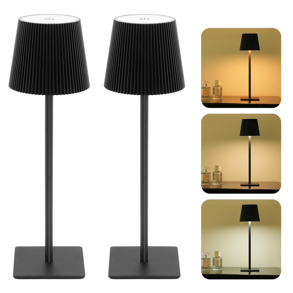 4 Pack Cordless Table Lamp,6000mAh Rechargeable Battery Operated Desk Lamp,Two Adjustable Heights,Waterproof, Touch